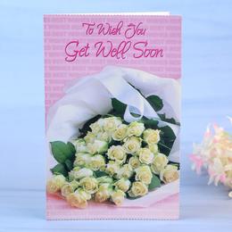 Sweet Pink Get Well Soon Card