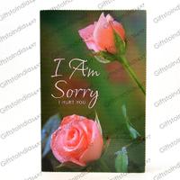 Pink Rose I am Sorry Greeting Card