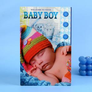 Adorable Baby Boy Greetings Card Adorable Baby Boy Greetings Card