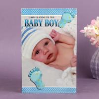 Baby Boy Congratulatory Greetings Card