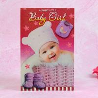 Cute Baby Girl Greeting Card