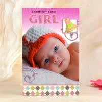 Very Cute Baby Girl Greeting Card