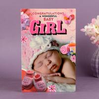 Unique Baby Girl Greeting Card