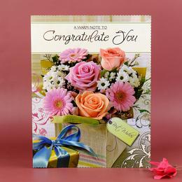 Peach Congratulations Card