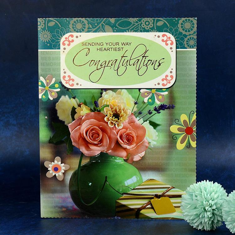 Green Congratulations Card