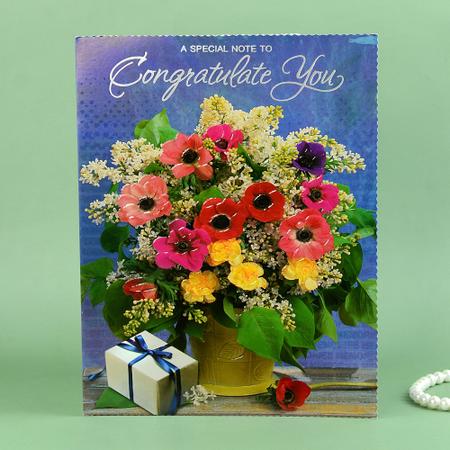 Indigo Blue Congratulations Card