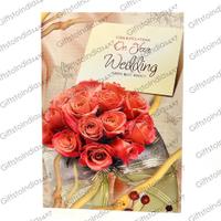 Red Rose Wedding Greeting Card