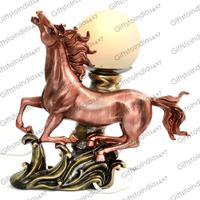 Bronze Horse Lamp Show Piece