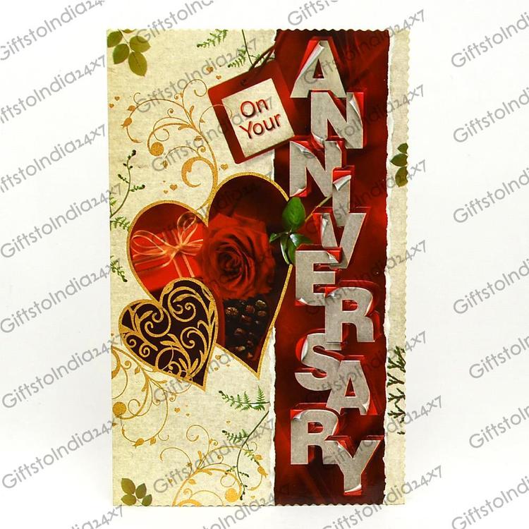 Stylish Anniversary Greeting Card