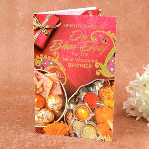 Amazing Bhai Dooj Greetings Card Amazing Bhai Dooj Greetings Card