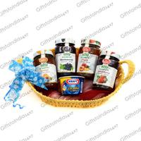 Basket of Jam and Cheese