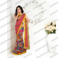 Multiple Color Saree With Amazing Plain Pallu