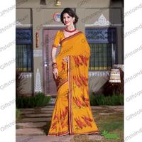 Wonderful Fancy Pallu Saree in Apricot Color