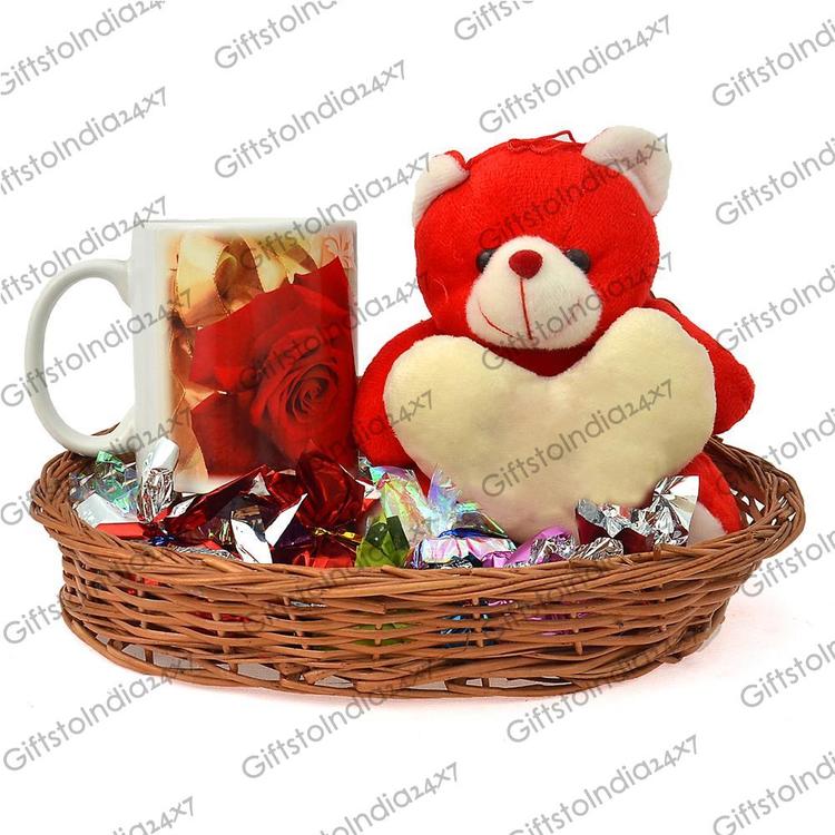 Mug, Teddy and Chocolate Hamper