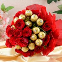 Red Flowers & Ferrero Rocher