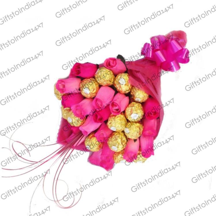 Pink Ferrero Rocher bouquet