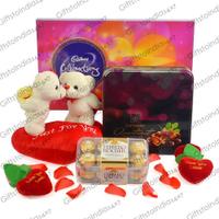 Just for You Teddy and Chocolate Hamper