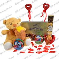 Teddy, Chocolate and Dry Fruit Hamper