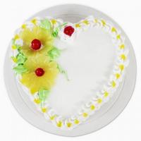 Pineapple Cake - 5 Kg. (Heart)