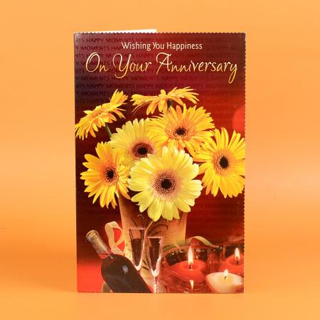 Lovely Red Anniversary Card
