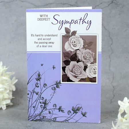 Poised Blue Sympathy Card