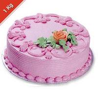 Strawberry Cake - 1 Kg Express Delivery