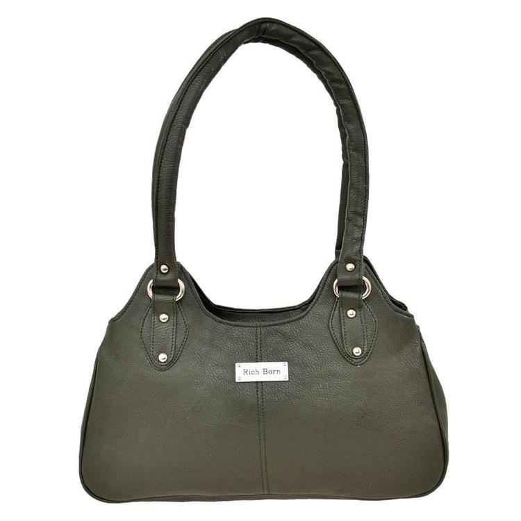 Elegant Olive Green Handbag