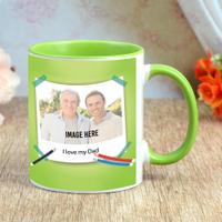 Green Personalized Mug For Father