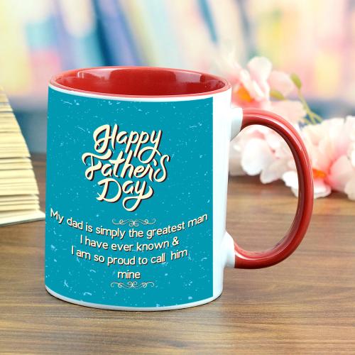 Pink And Blue Mug For Dad