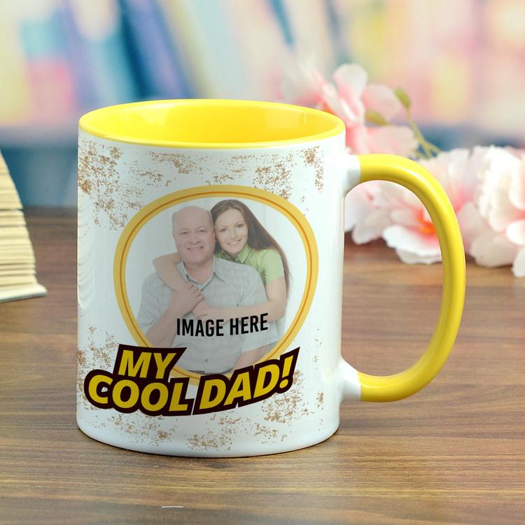 Yellow Cool Dad Mug