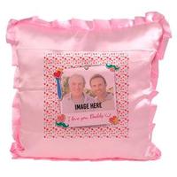 Pink Personalized Father’s Day Pillow