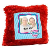 Red Fur Father’s Day Pillow