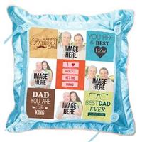 Cool Blue Personalized Pillow for Dad