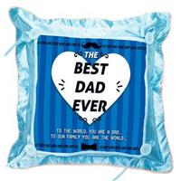 Elegant Blue Pillow for Dad