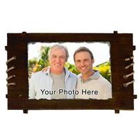 Square Rock Photo Frame (Father)