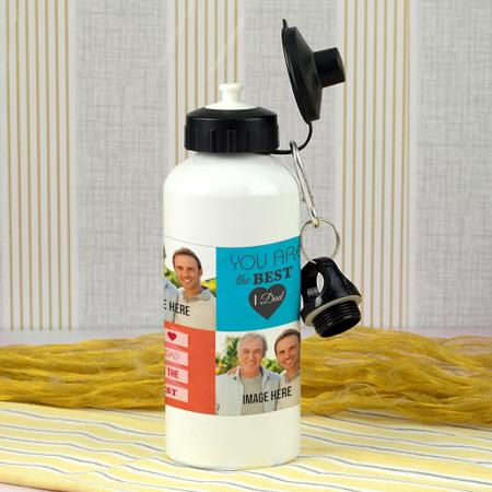 White Best Dad Bottle