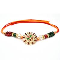 Charismatic Red and Green Rakhi