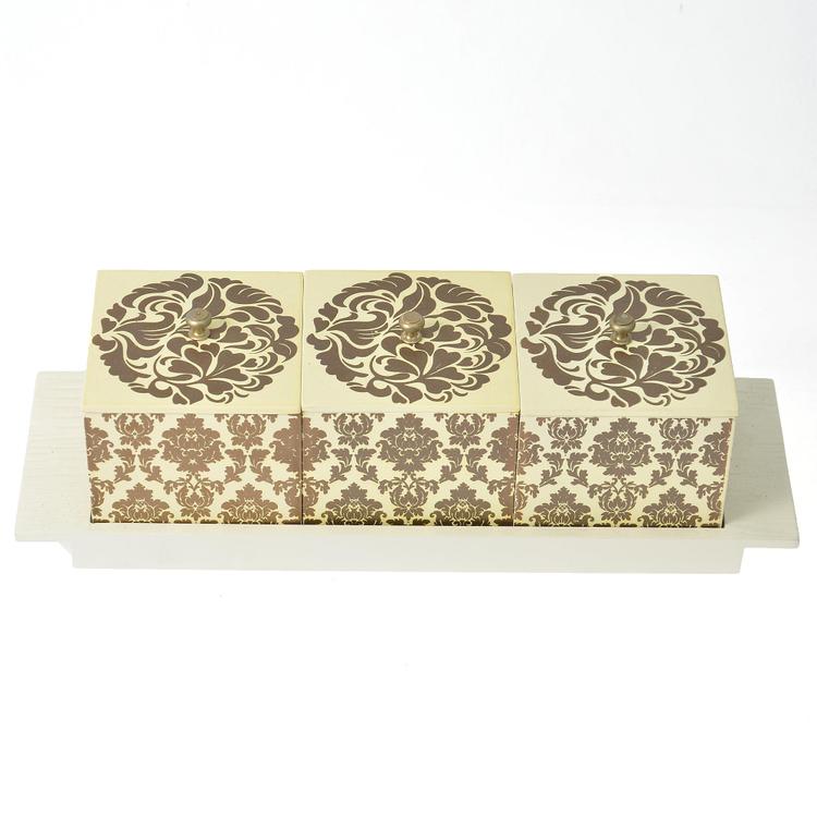 Three Beautiful Box In A Tray