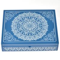 Intricately Designed Blue Gift Box