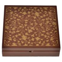 Decorated Brown Gift Box