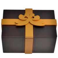 Brown Ribbon Gift Box