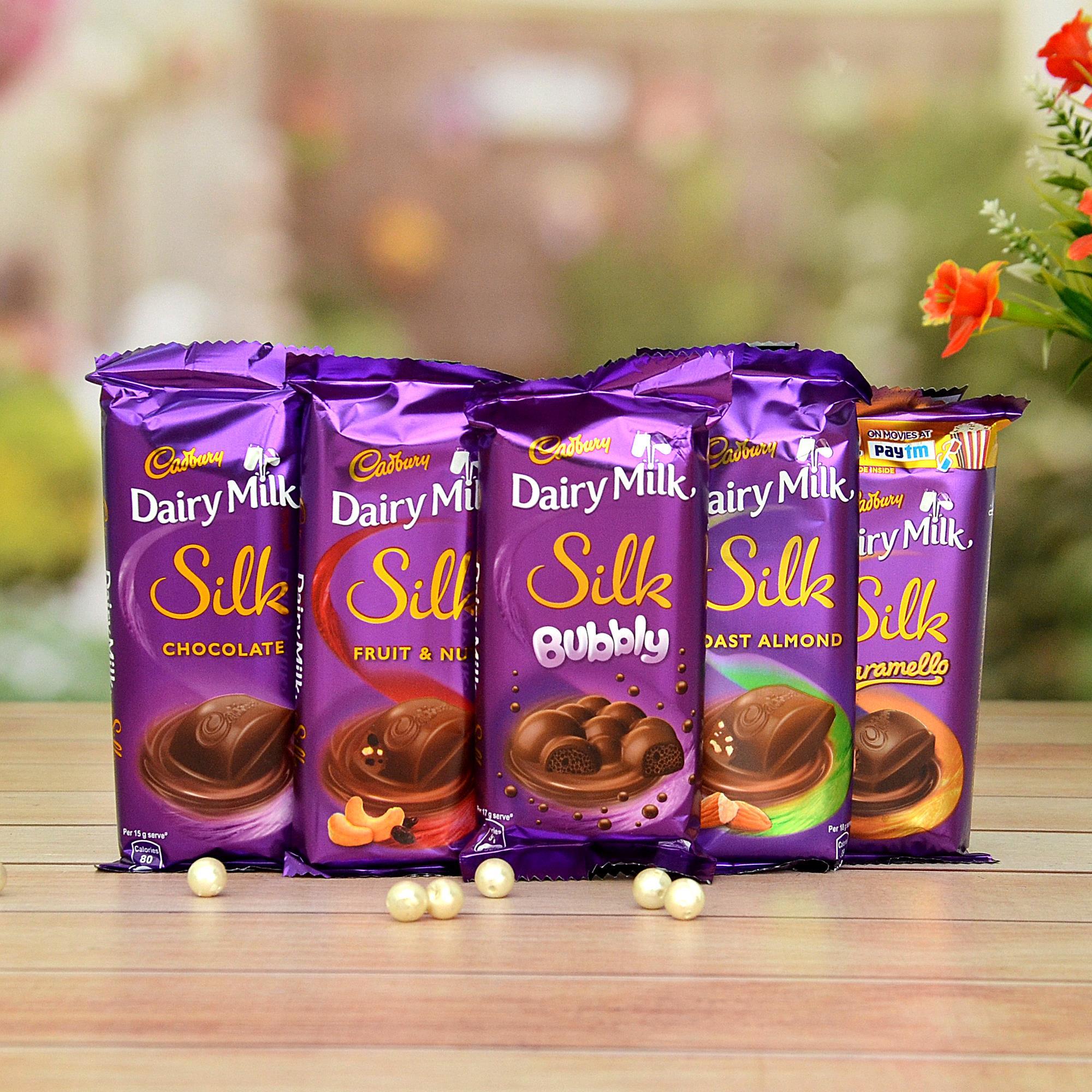 Palatable Dairy Milk Silk Rakhi Chocolate Thali