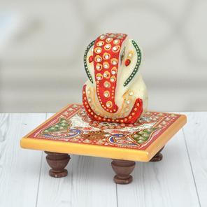 Ganesha on Peacock Chowki Ganesha on Peacock Chowki