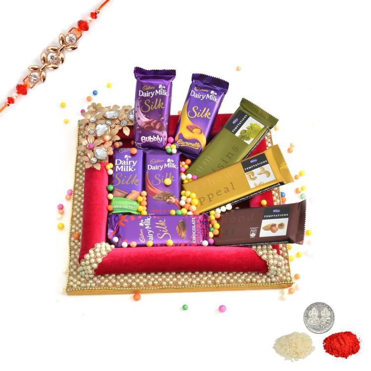 Dairy Milk Silk & TemptationTray, Rakhi