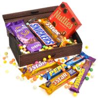 Box of Different Flavored Chocolates