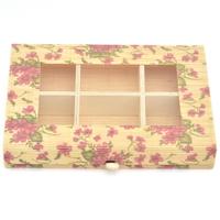 Floral Box with Six Compartments