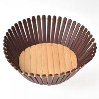 Wooden Circular Gift Basket