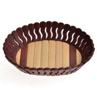 Flat Oval Wooden Gift Basket