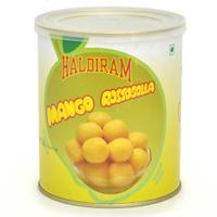Delicious Tin of Haldiram Mango Rosogulla