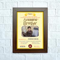 Awesome Brother Certificate